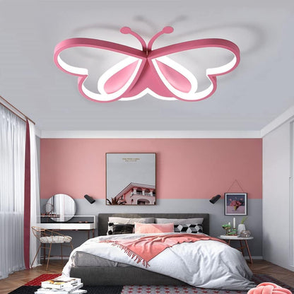 Vlinder Plafondlamp – 3-Kleuren LED – Roze Design voor Kinderkamer en Woonruimte