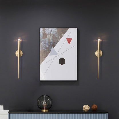 Moderne Minimalistische Wandlamp met Dunne Fakkel