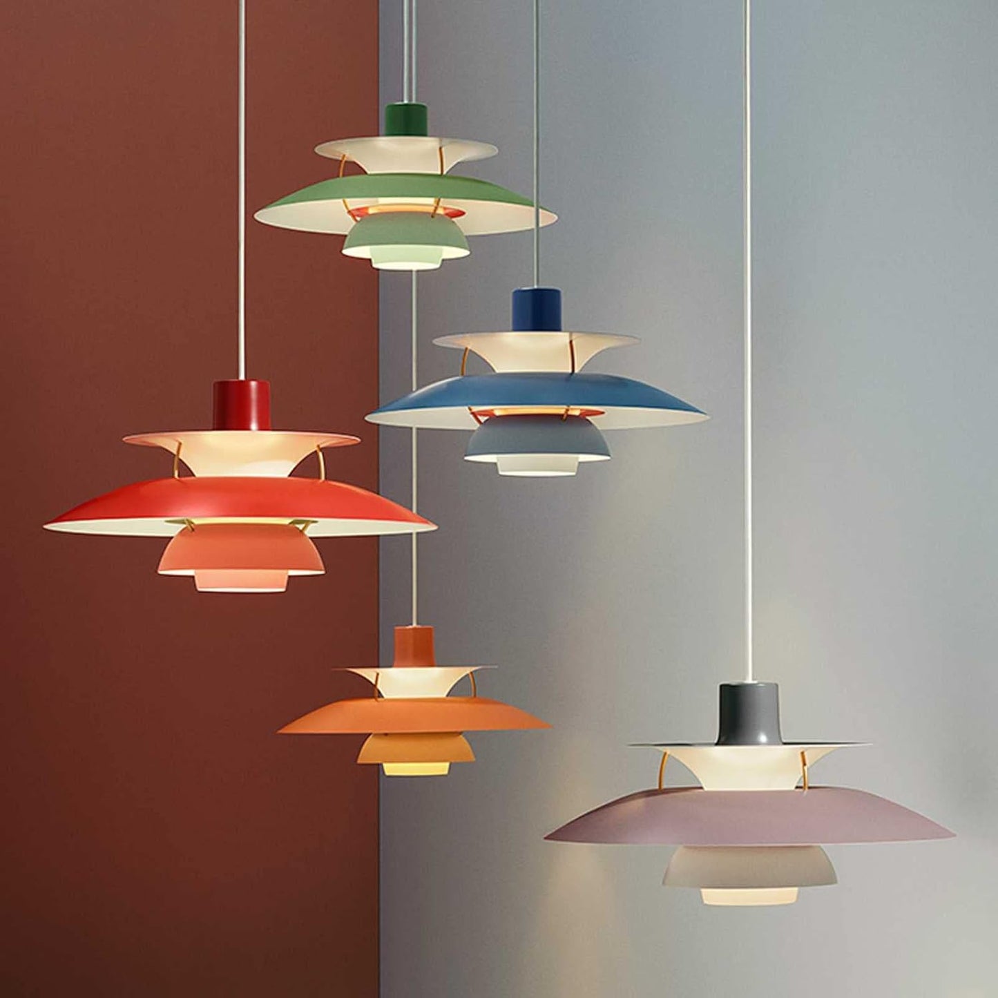 Deens Design LED Pendant Lamp – Plafondlamp met Parapluscherm