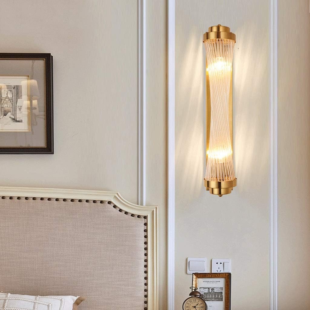 Moderne Gouden Gloed Kristallen Wandlamp