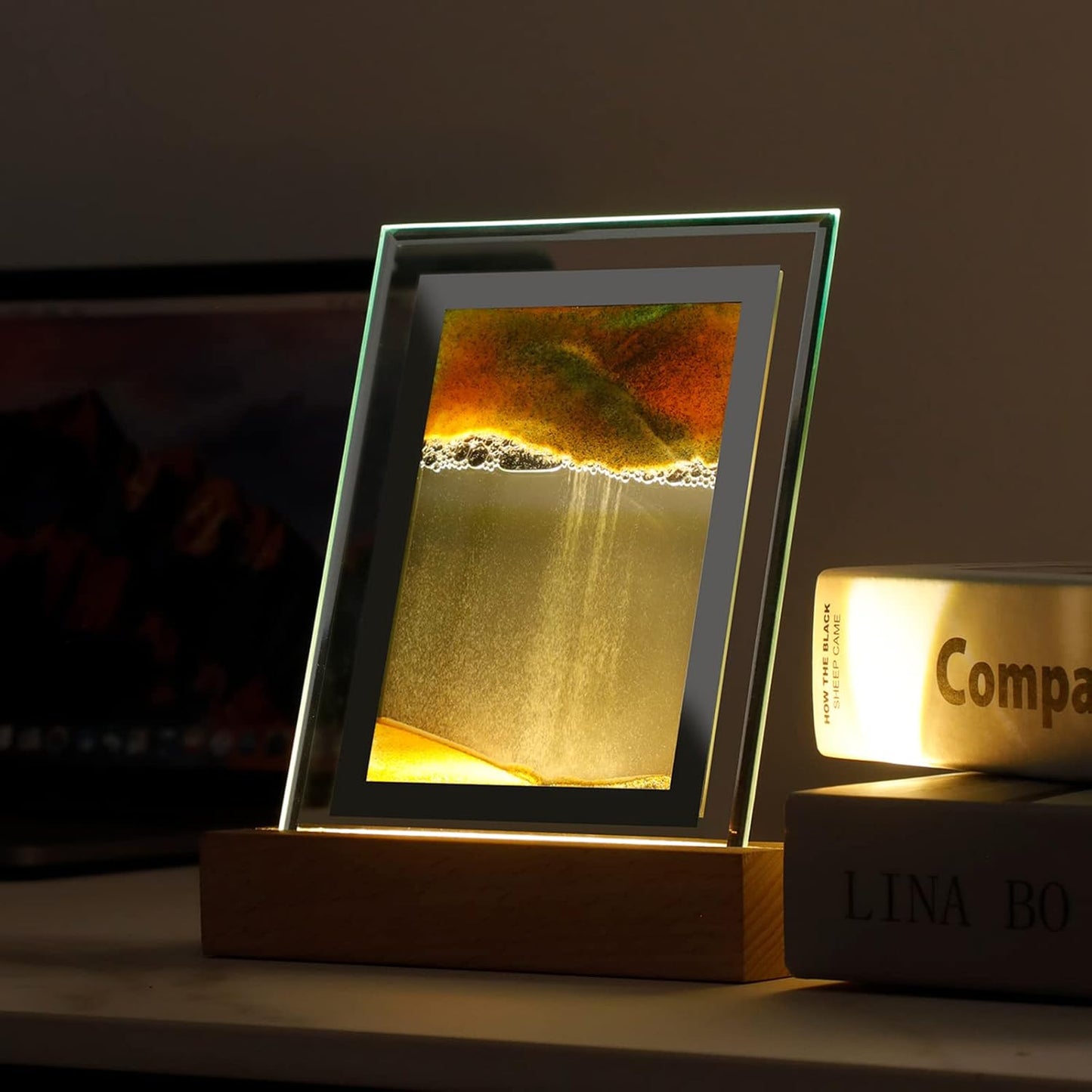 Magische Drijf Zandkunst LED Tafellamp