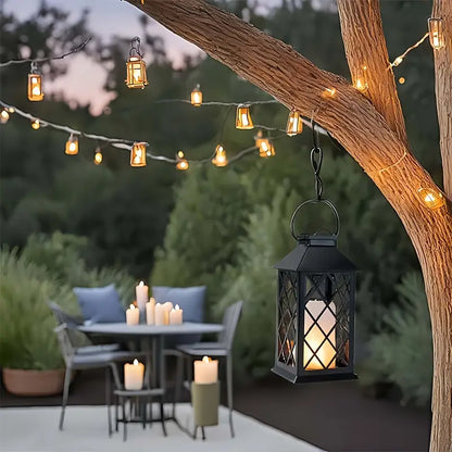 Solar Hanglamp met Ingebouwde LED Kaars – Creatieve Buitenverlichting