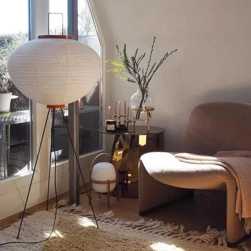 Washi Staande Lamp | Japanse Design met Zachte LED Gloed