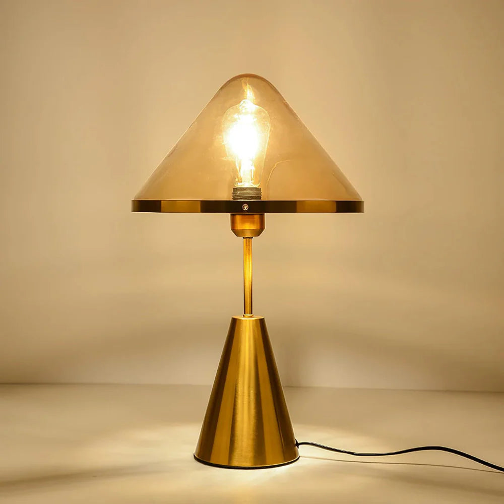 Moderne Jasje Gouden Paddenstoel Tafellamp