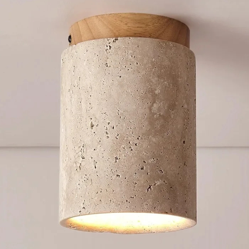 Moderne Verfijnde Travertin Plafondlamp