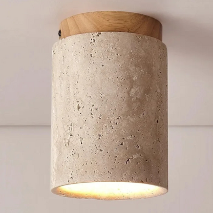 Moderne Verfijnde Travertin Plafondlamp