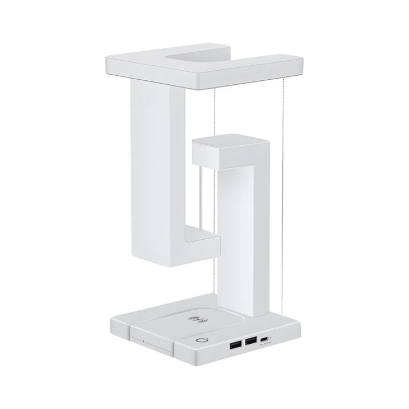 Zwevende Tafellamp met USB & Draadloos Opladen