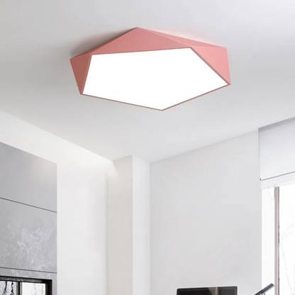 Luxe Pentagon Macaron Plafondlamp met Modern Design