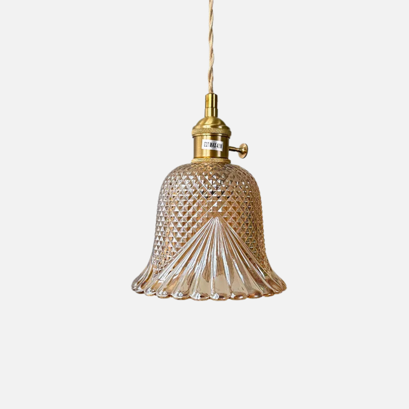 Klassiek Glazen Bloem Hanglamp