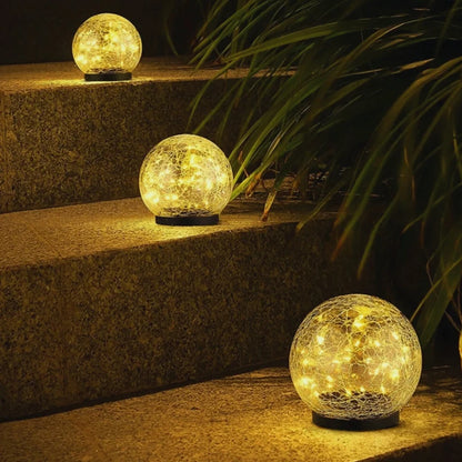 Moderne Zonne-Energie Glazen Tuinlamp