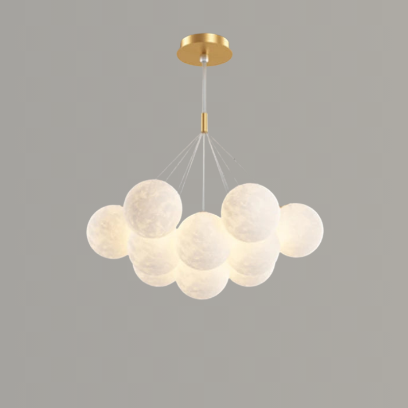 Moderne Bubble Kroonluchter met Glazen Bollen