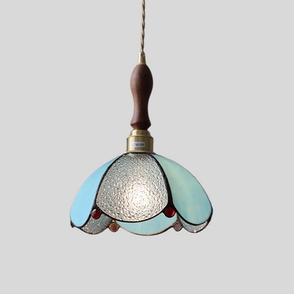 Verfijnde Loft Hanglamp van Koper en Glas