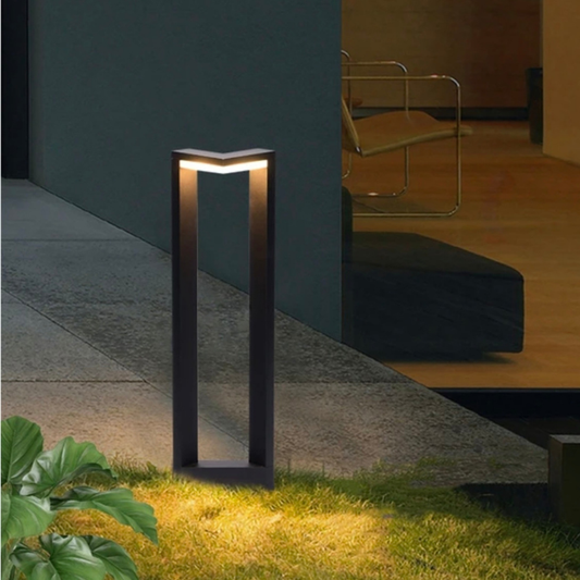 Moderne Zwarte Aluminium Tuin Vloerlamp