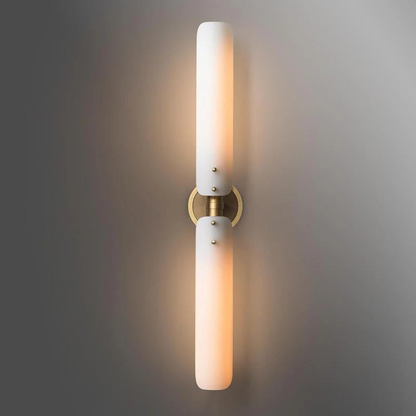 Messing Wandlamp met Matglas voor Schilderijen