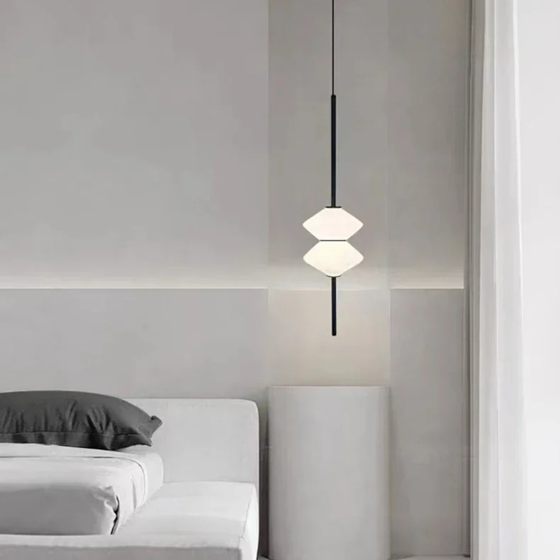 Art Deco Glazen Hanglamp met Zachte LED-verlichting