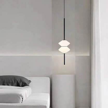 Art Deco Glazen Hanglamp met Zachte LED-verlichting