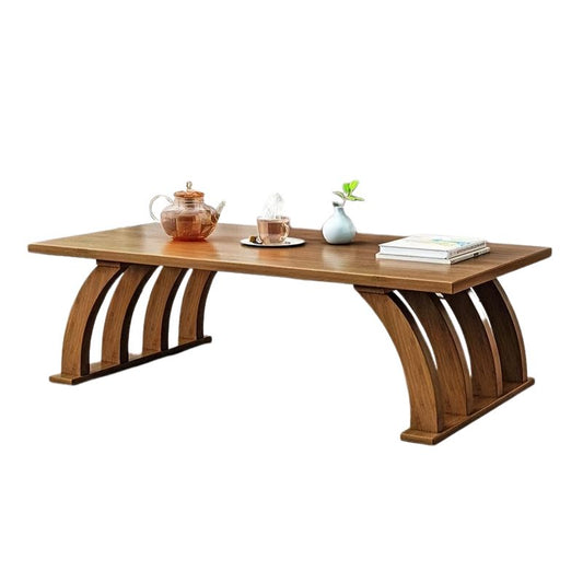 Houten Salontafel met Boogpoten