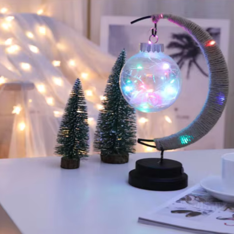 Magische Halve Maan Nachtlamp met Warme Gloed