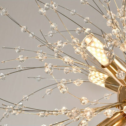 Kristallen Kroonluchter Dandelion Design Goud
