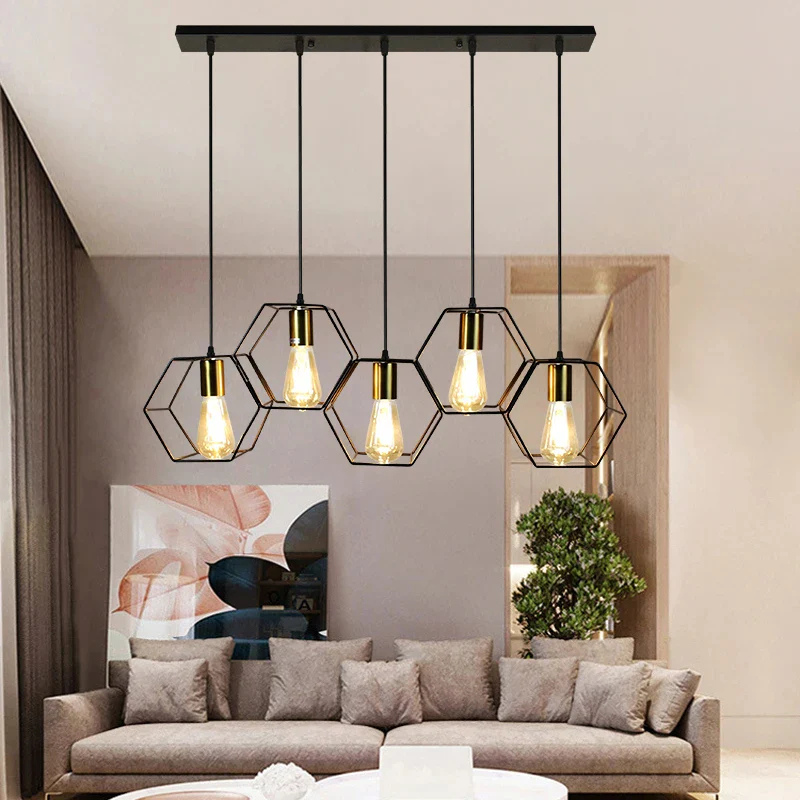 Geometrische Metalen Plafondkroonluchter met Creatief Ontwerp