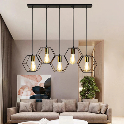Geometrische Metalen Plafondkroonluchter met Creatief Ontwerp
