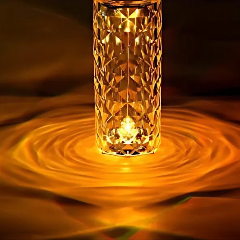 Crystal Luxe Design Tafellamp met Sprankelend Licht