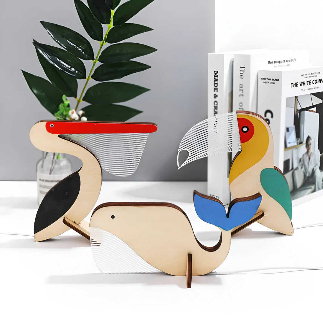 Moderne Houten LED Tafellamp