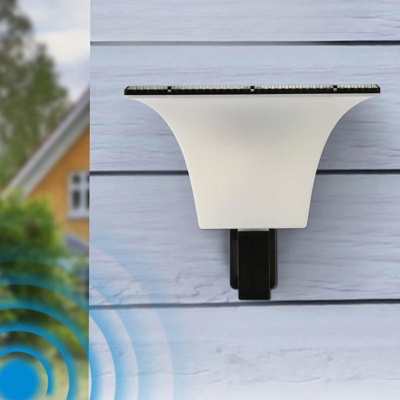 Waterdichte Buiten Solar Wandlamp in Art Deco Stijl