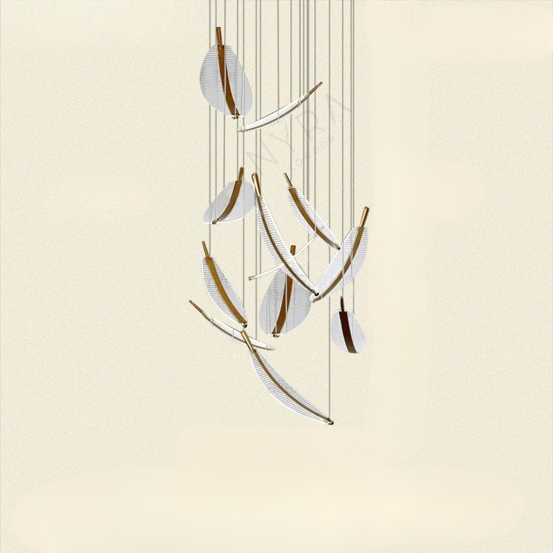 LED Plafondlamp met Bladvormig Design