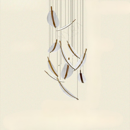 LED Plafondlamp met Bladvormig Design