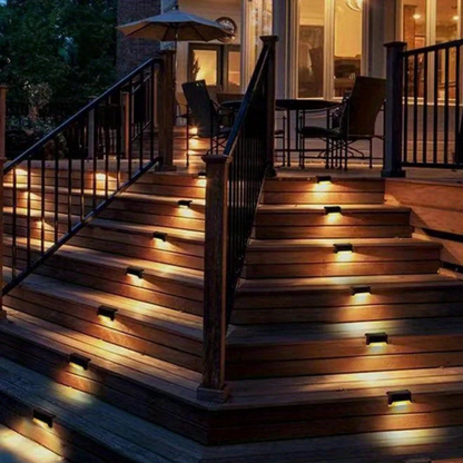 Solar DeckLicht – 16-delige LED Set voor Tuin & Trapverlichting