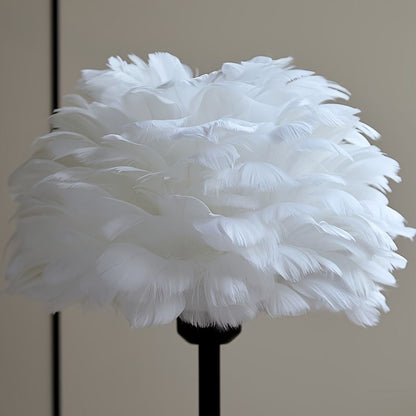 Elegante Vloerlamp met Verenlook en USB LED Licht