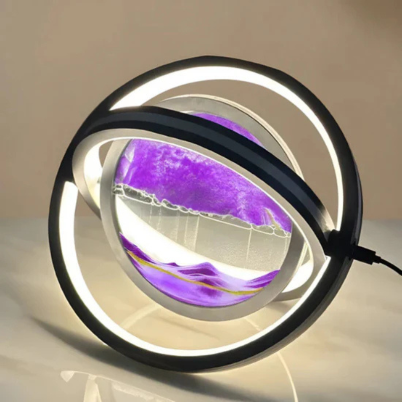 360° LED Tafellamp met Zandkunst