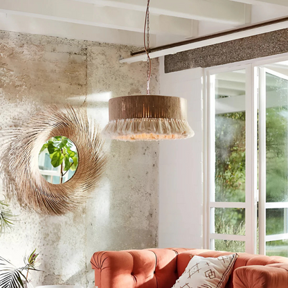 Boho Vintage Hennep Touw Tassel Kroonluchter