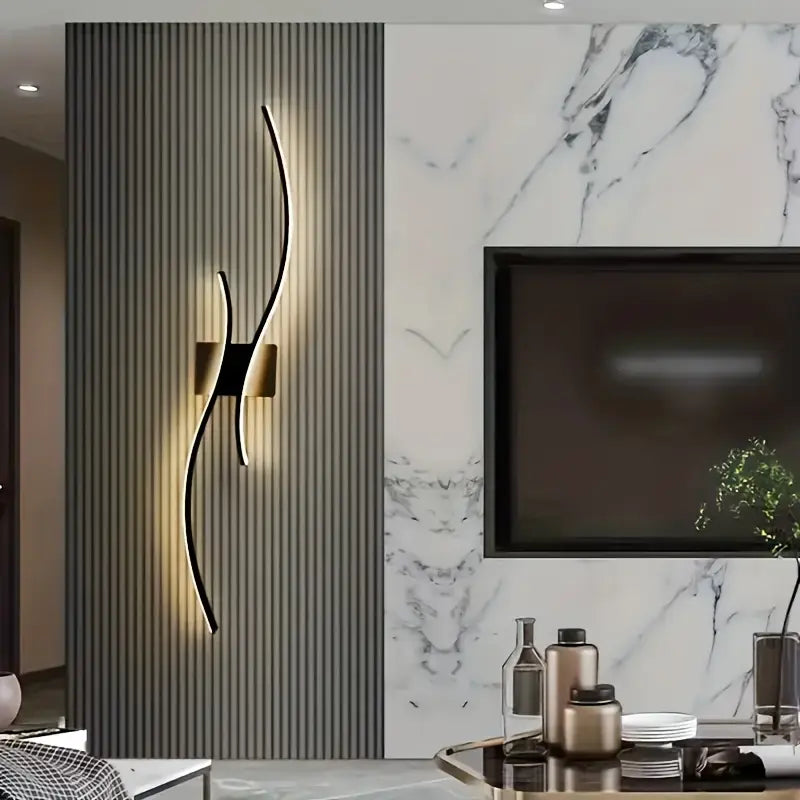 Moderne LED Wandlamp van Glas met Dimbare Functie
