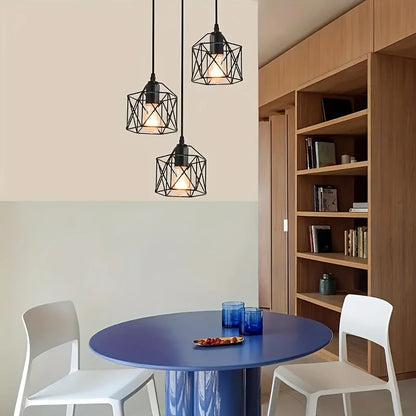 Vintage Geometrische Plafondlamp – Semi-Flush Mount Hanglamp
