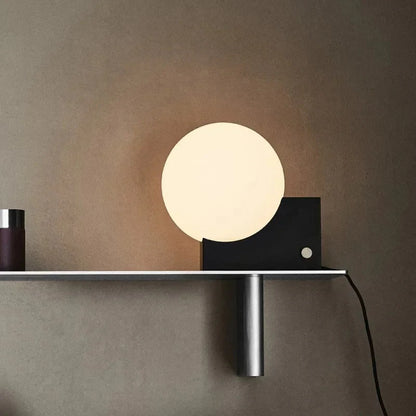 Modern Ontwerp Tafellamp met Matte Glazen Bol