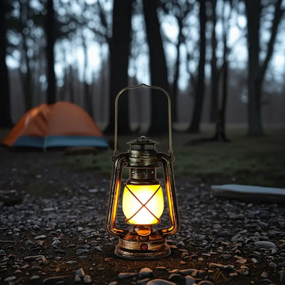 USB Oplaadbare Campinglantaarn met Antieke Bronzen Afwerking