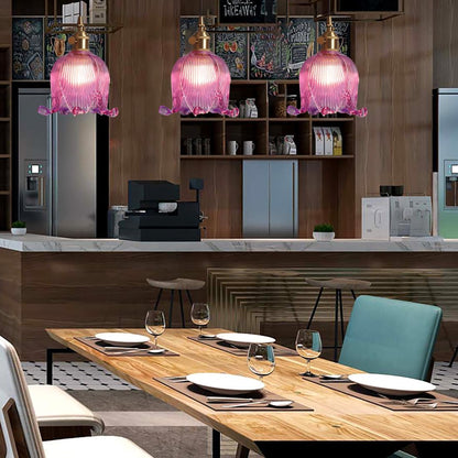 Bloom Glow Glazen Bloemvormige Hanglamp