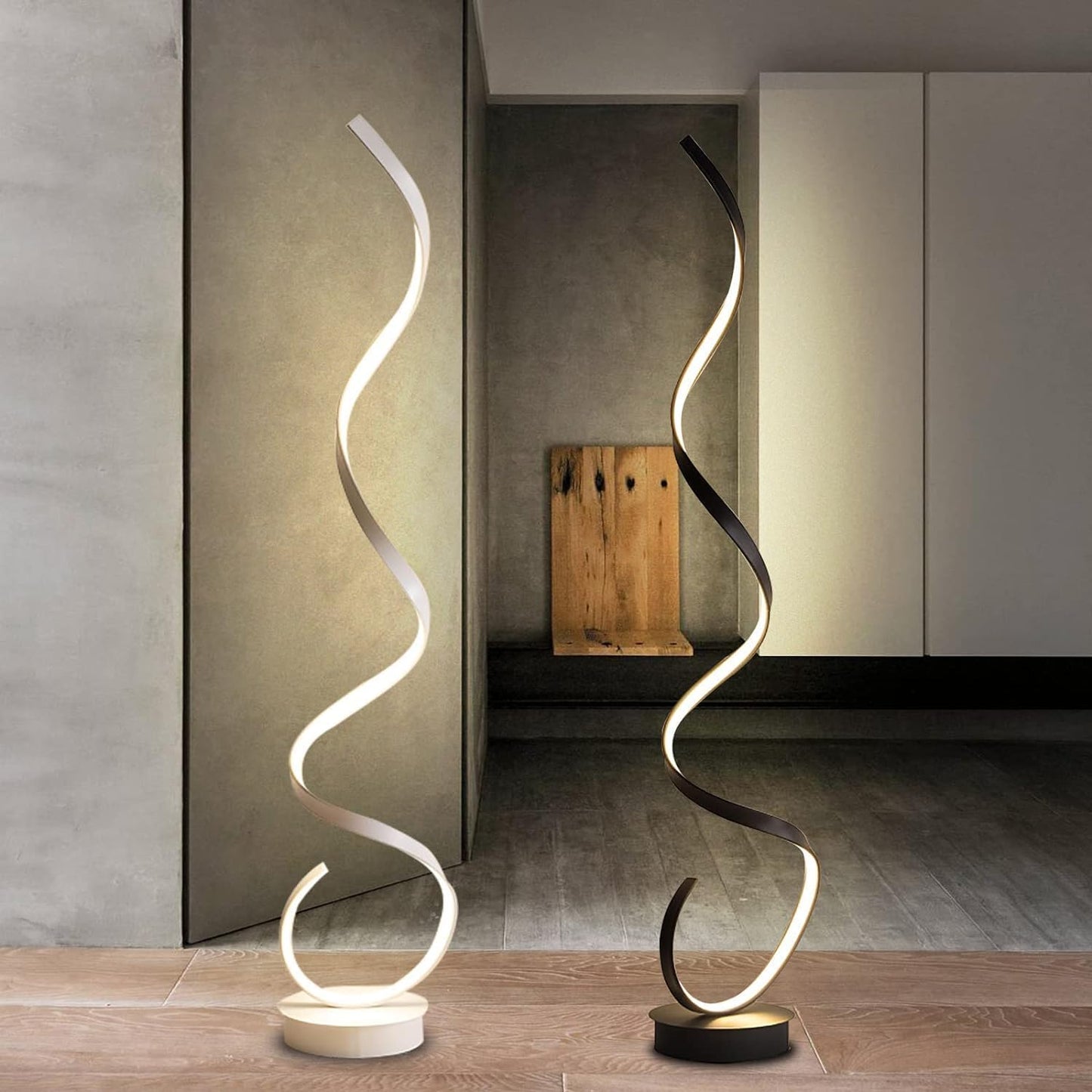 Moderne Creatieve Gedraaide Lijn LED Vloerlamp