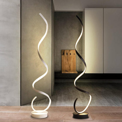 Moderne Creatieve Gedraaide Lijn LED Vloerlamp