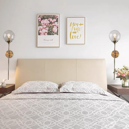 Luxe Wandlamp met Gouden Frame en Glazen Bol