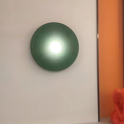 Retro Keramische Stijl Hars Ronde LED Wandlamp