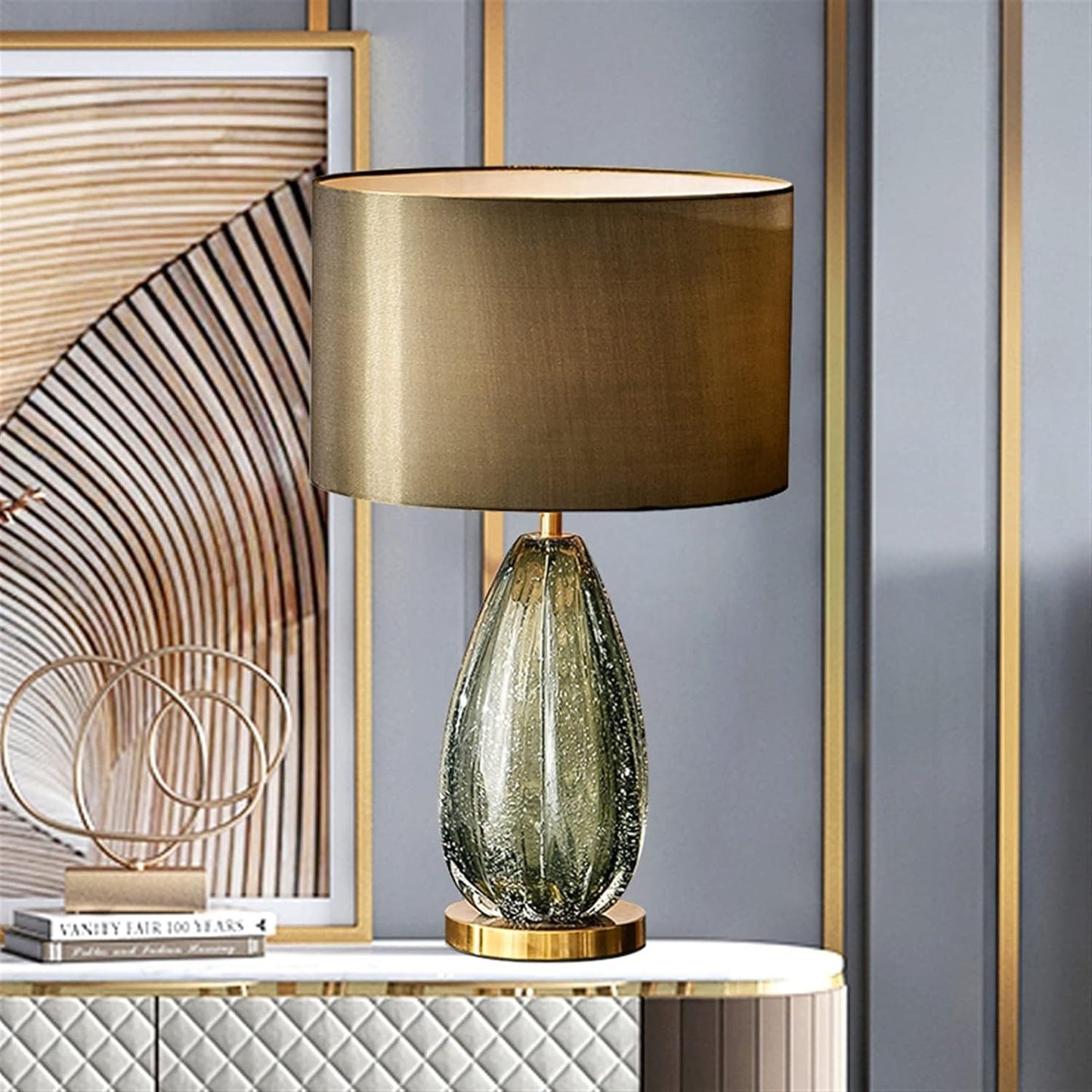 Moderne Stijlvol Oversized Glazen Tafellamp