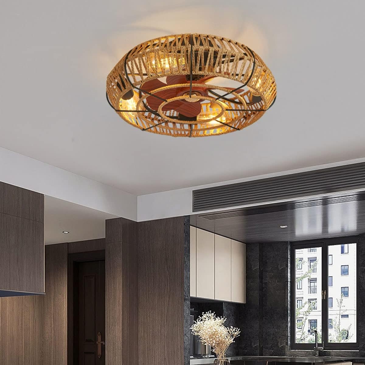 Bohemia Twine Plafond Ventilatorlamp