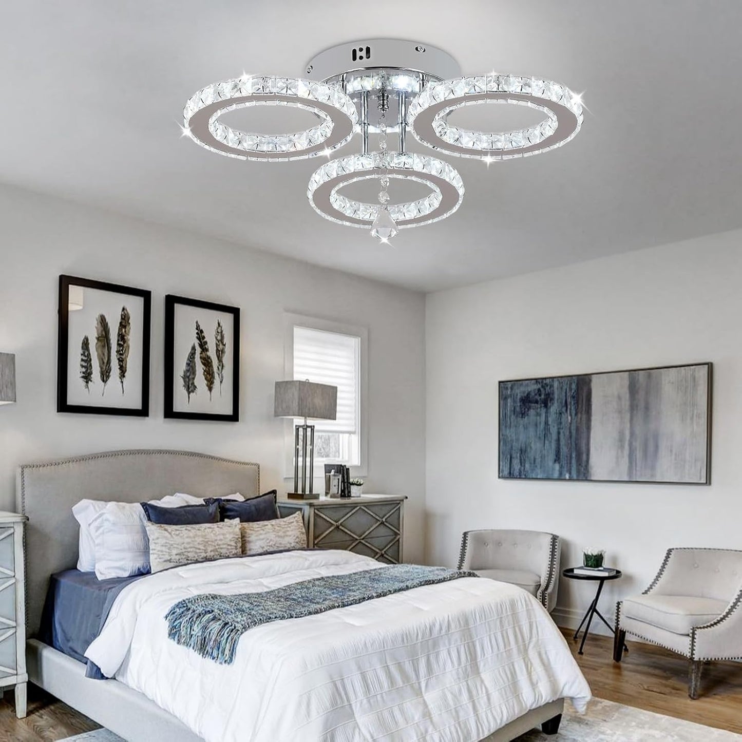 Luxe Kristallen Afstandsbediening Plafondlamp