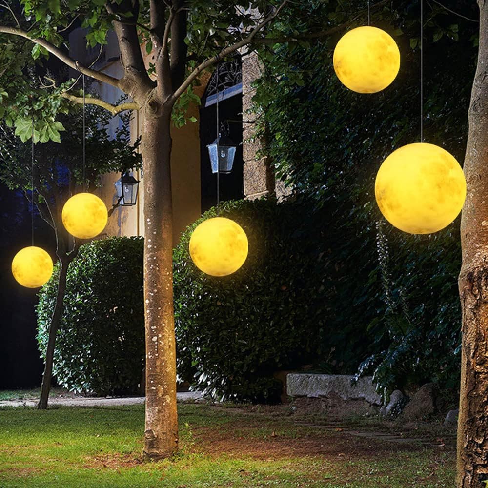 Scandinavisch Design Tuinlamp in Maanvorm
