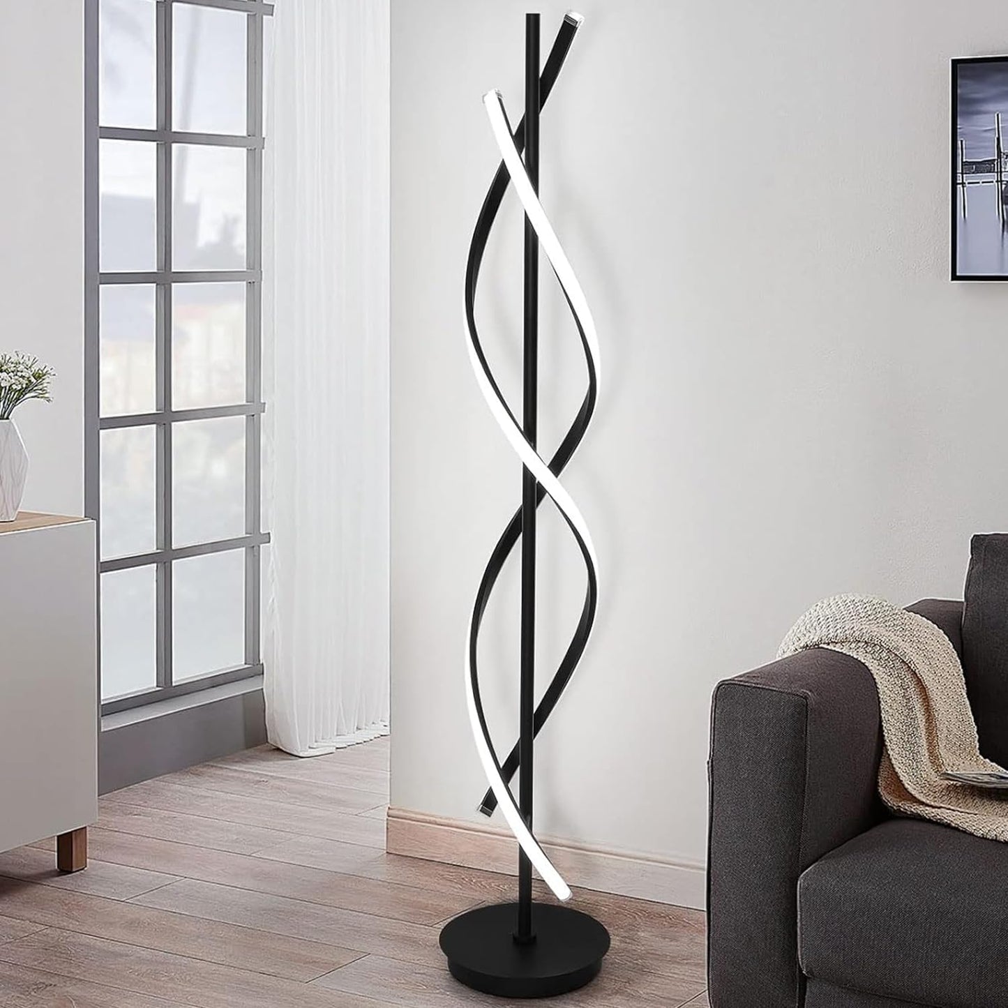 Moderne Spiraalvormige LED Vloerlamp