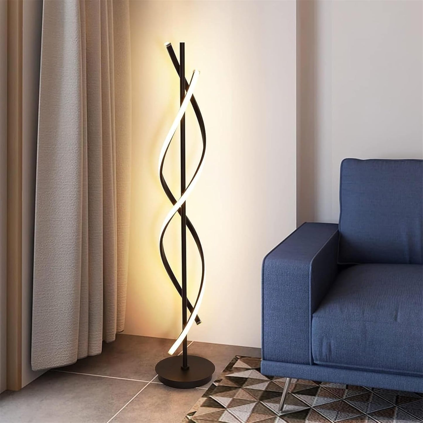 Moderne Spiraalvormige LED Vloerlamp