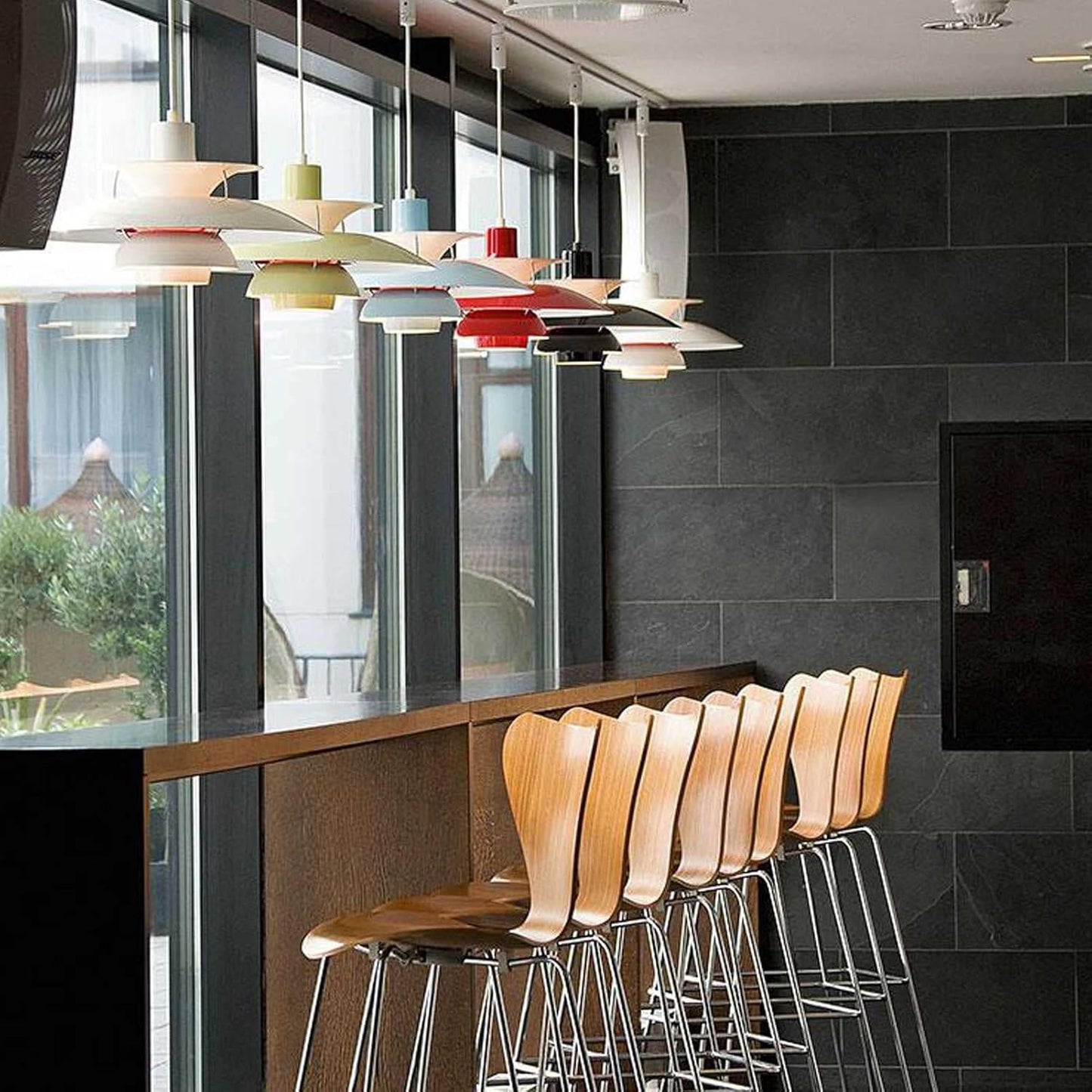 Deens Design LED Pendant Lamp – Plafondlamp met Parapluscherm